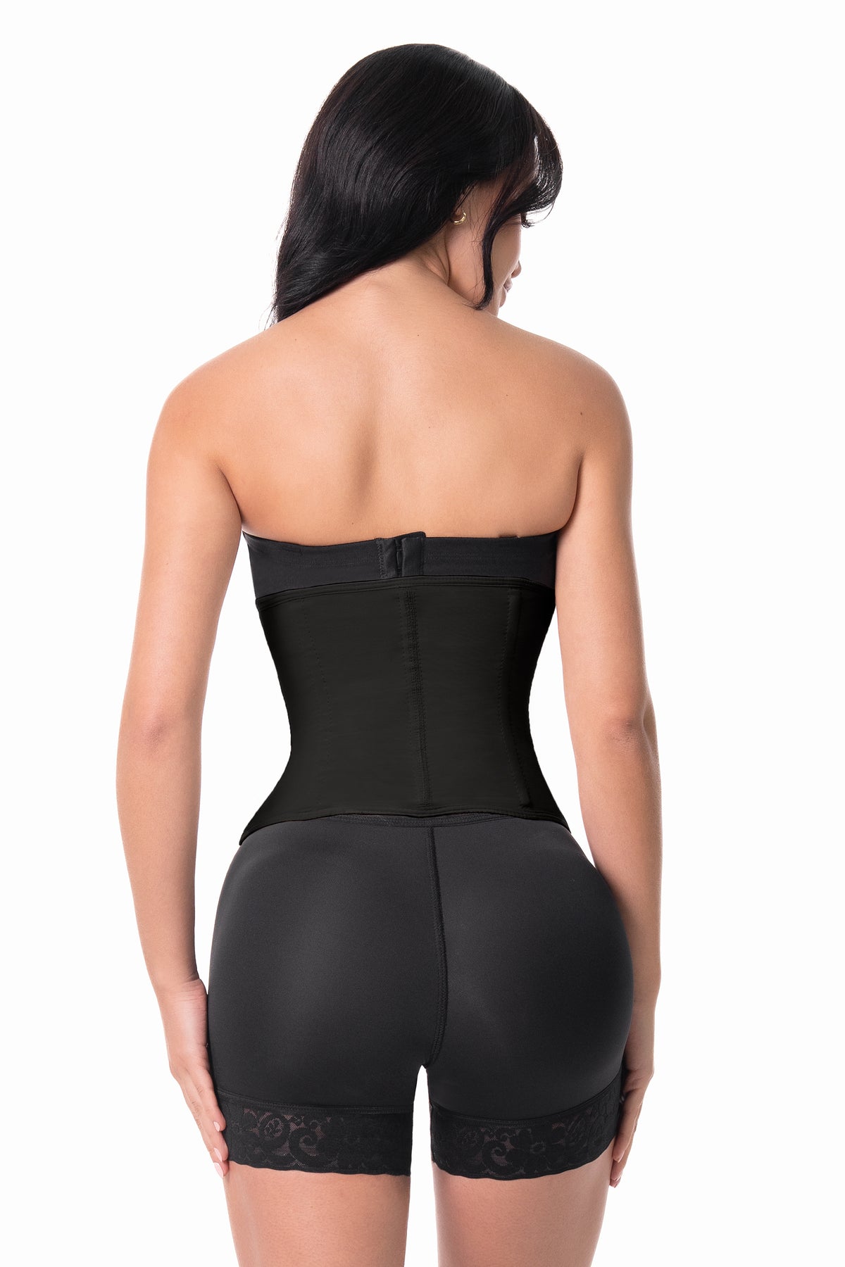 Zipper sculpting waist trainer