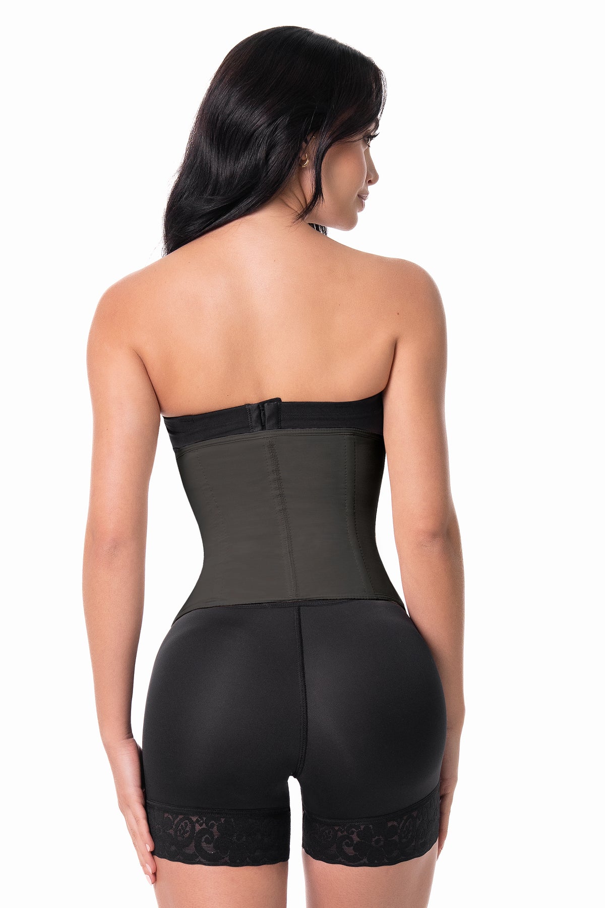 Zipper sculpting waist trainer