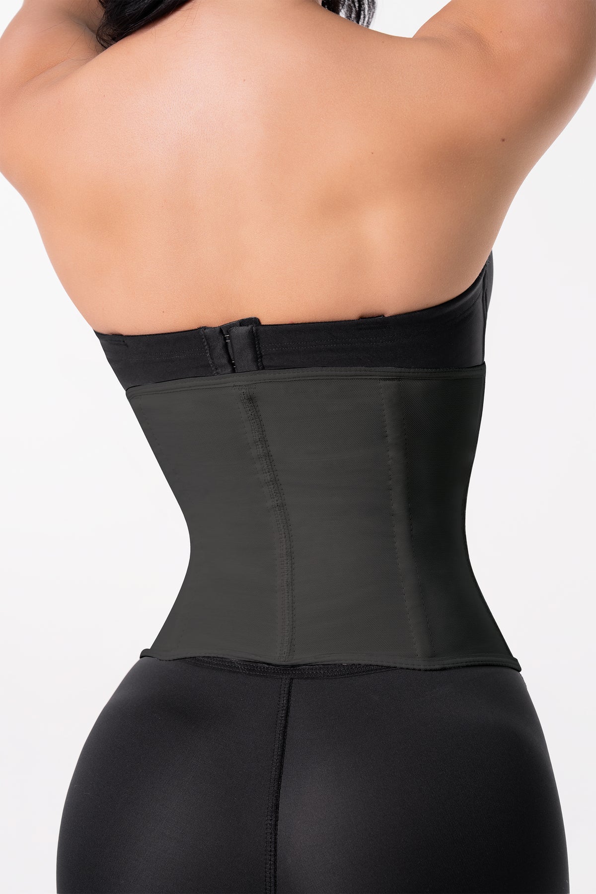 Zipper sculpting waist trainer